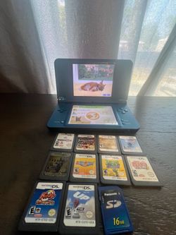 Nintendo Dsi XL With 11 Working Games Plus 16 MB SD Card