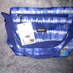 Packit Freezable Lunch Bag - Aqua Tie-Dye