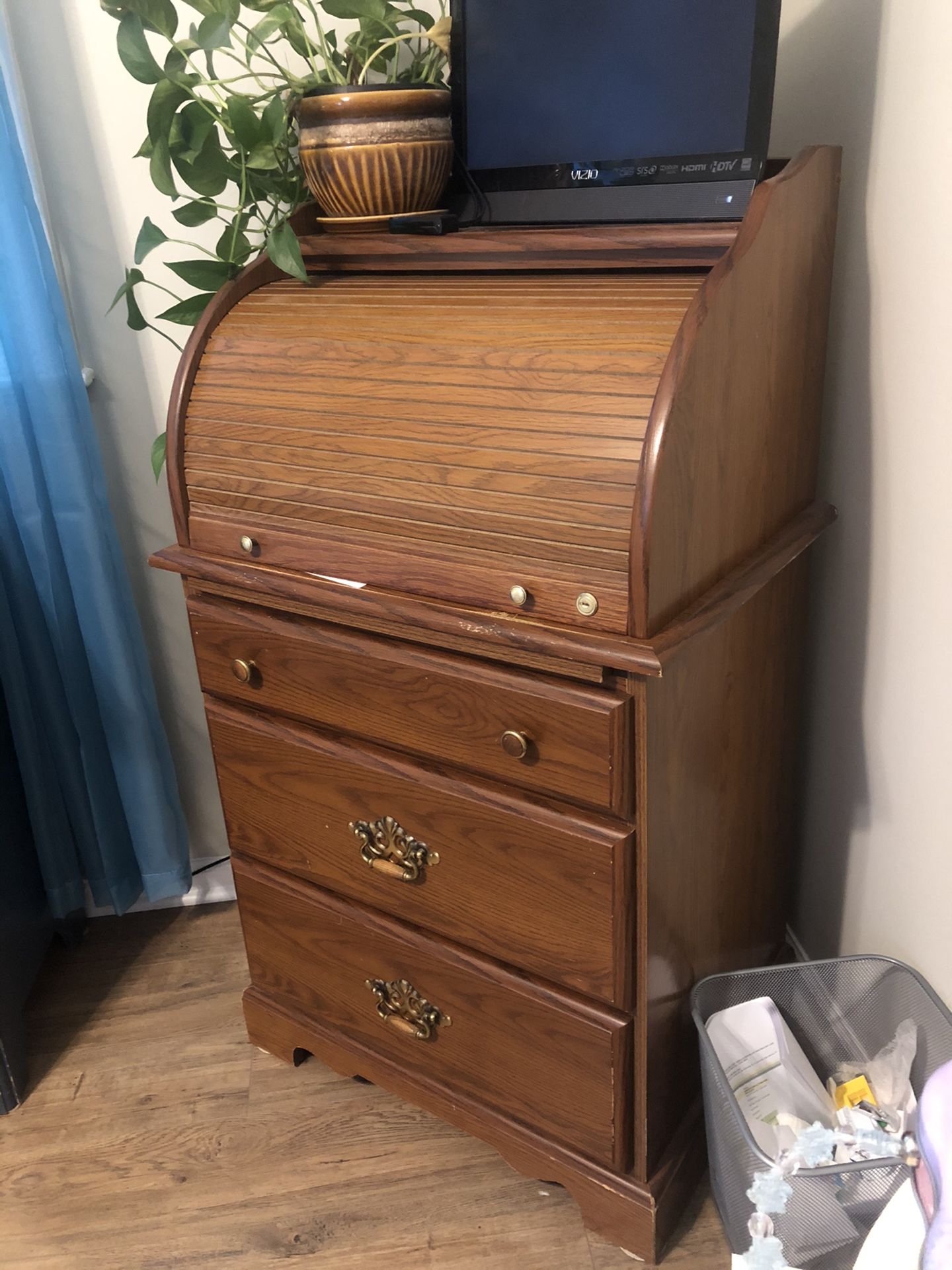 Make offer. Antique secretary desk.