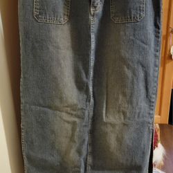 Long Jean Skirt