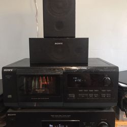 STEREO SYSTEM: CD Player& Receiver w/ Speakers