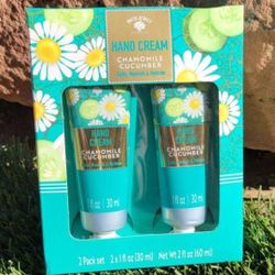 Chamomile + Cucumber Hand Cream 2 pack set New