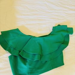Nice Green Off The Shoulder Top