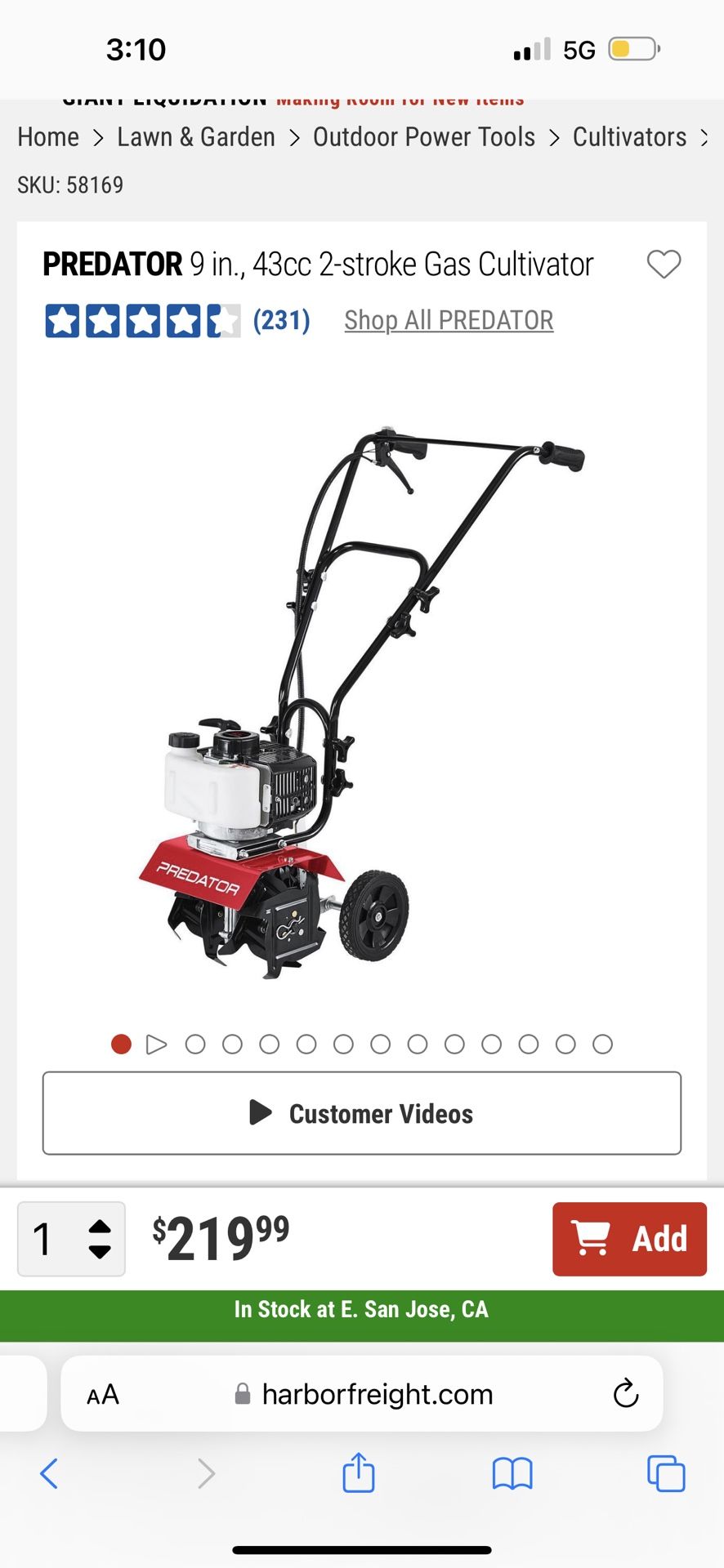 Gas Cultivator