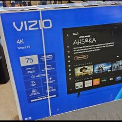 75 Vizio 4K smart HDTV $55 down on financing free delivery six month warranty
