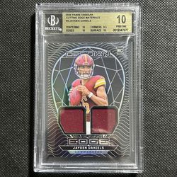 2024 Obsidian Cutting Edge Materials Jayden Daniels #CEM-JDS BGS 10 PRISTINE