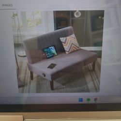 Sthhouyn Minni Small Armless Loveseat Sofa Great For A Studio Or Dorm Room