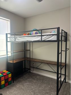 Kids loft bed - twin size