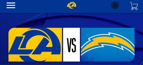 Los Angeles Rams Vs Los Angeles Chargers x 6 Tickets + Parking Nov. 1 So Fi Stadium