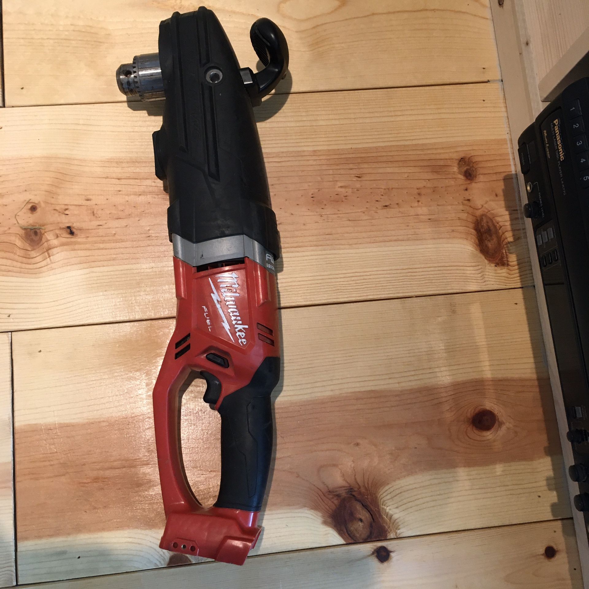 Milwaukee 18 Fuel. 18-Volt Lithium-Lon. Brushless cordless 1/2 in Hole. Right. Angle. Drill. (Tool-Only)