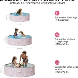 XXL 63” Pool for Kids or Pets (Pink or Blue)