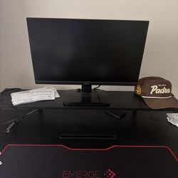 Desk W/Monitor Shelf And Led Lights