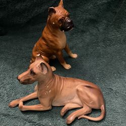 Cerimic Dogs Statues