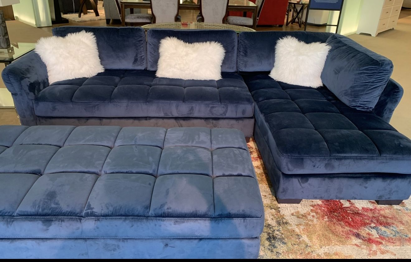 navy couch sectional