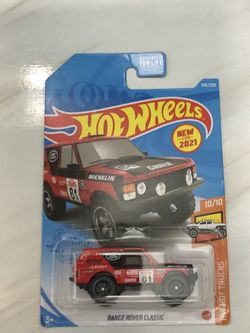 2021 Hot Wheels Range Rover Classic HW HOT TRUCKS 10/10 Red 245/250