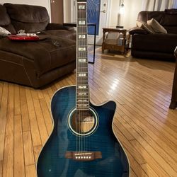 Ibanez AEF30E Acoustic Electric Guitar - Transparent Blue Sunburst