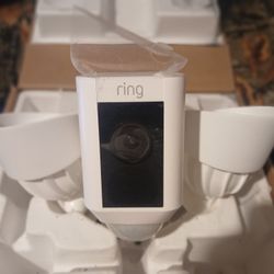 Spotlight Motion  Sensor With Ring Camera 