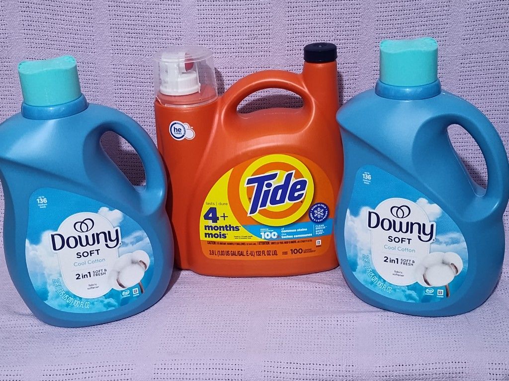 Detergente Tide Líquido & Downy 