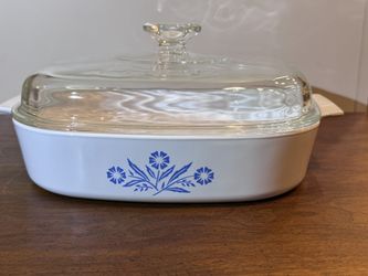 Corning Ware Cornflower Blue A-10-B Casserole Dish With Bubble Lid 10”