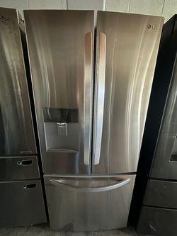 Stainless LG French Door Fridge with Water Dispenser