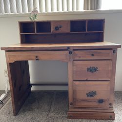 Solid Oak Wood Desk
