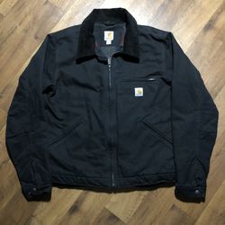 Cotton Full Zip Jacket - Black (Size: L)