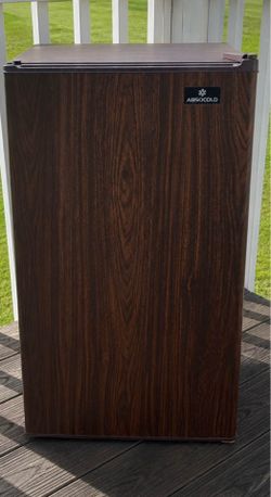 3.6 Cubic Feet Wood Grain Absocold Mini Fridge