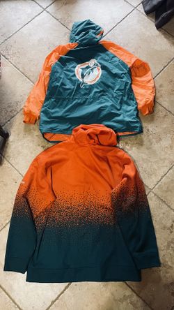 Dolphins Jackets $65.00 EACH, CASH, Top jacket Med.. Bottom jacket  SOLD  TEXT FOR PRICES