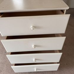 4 Drawer White Chest Dresser Delivery Service Available! 🚚