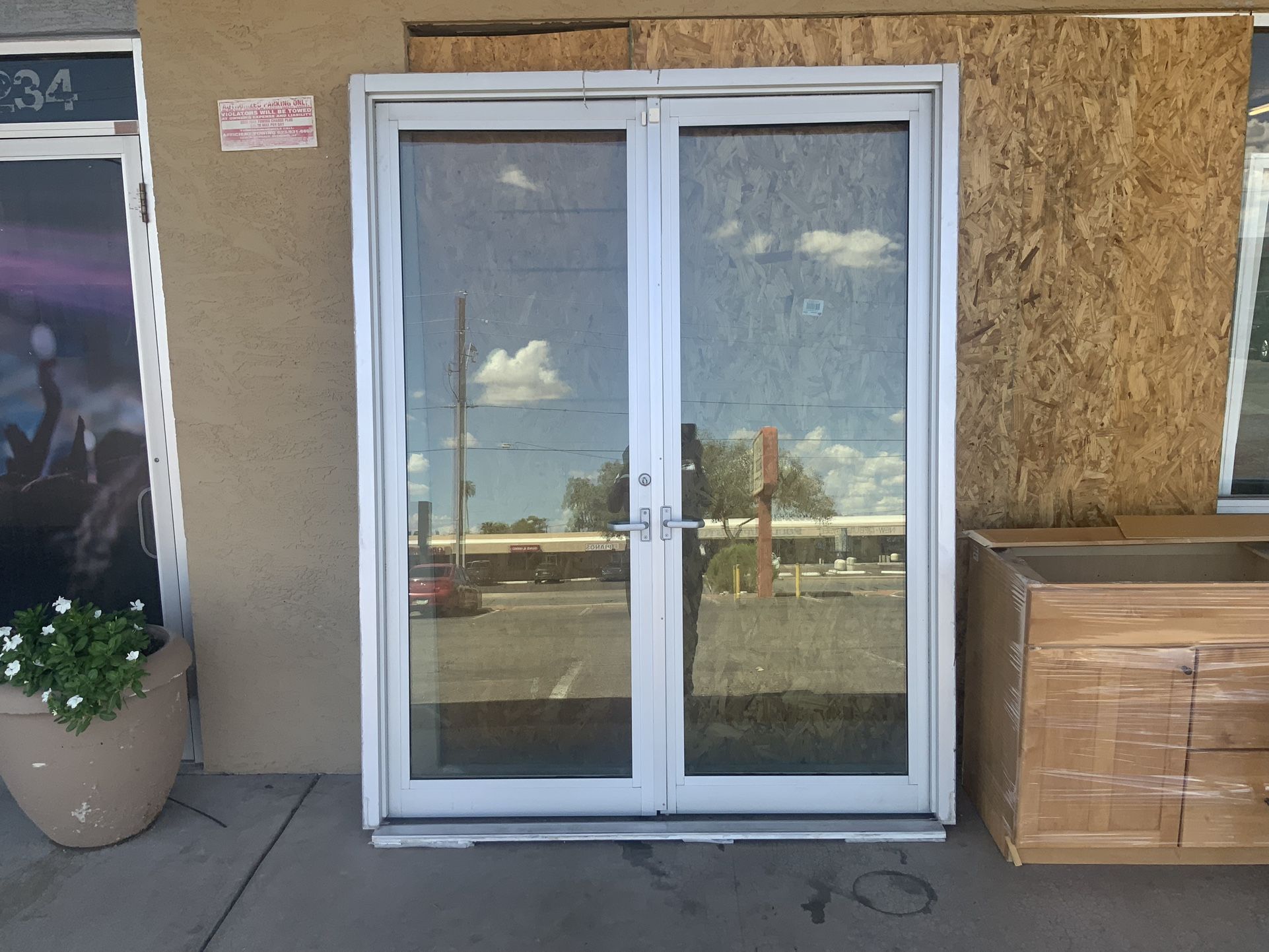 Commercial grade patio doors 72 x 90
