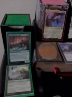 Magic the gathering cards with cases