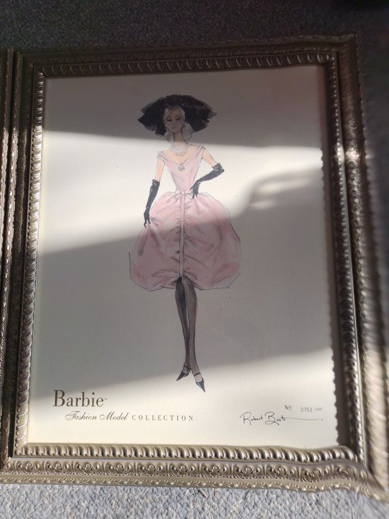 Barbie Fashion Model Collection Framed Picture by Robert Best [2753/5000]
