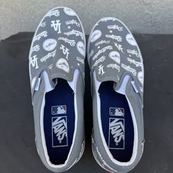 Dodgers Slip-on Vans (Size 9.5M/11W)