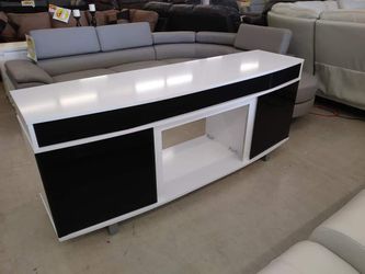 White 72 in Bluetooth TV stand