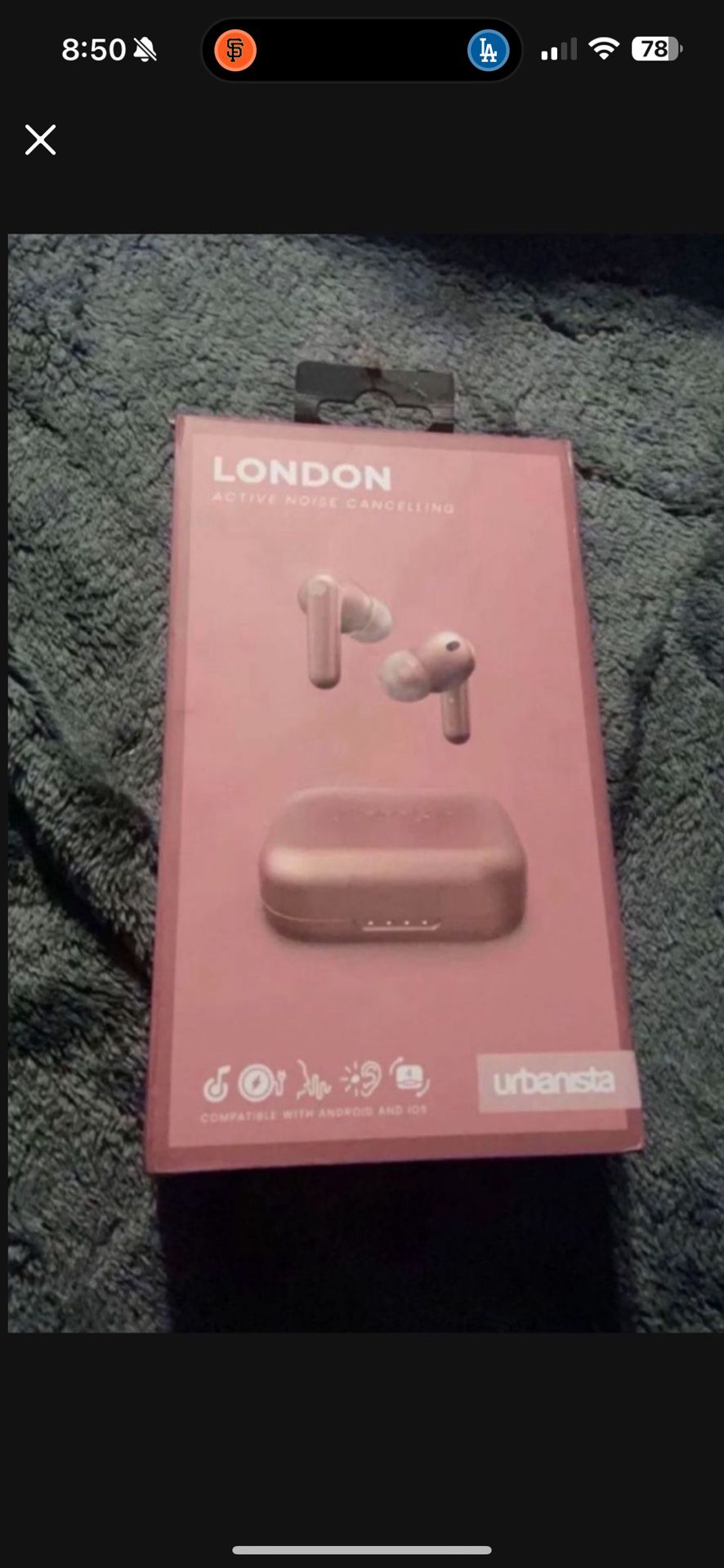 Urbanista London True Wireless Earbuds with Active Noise Cancelling