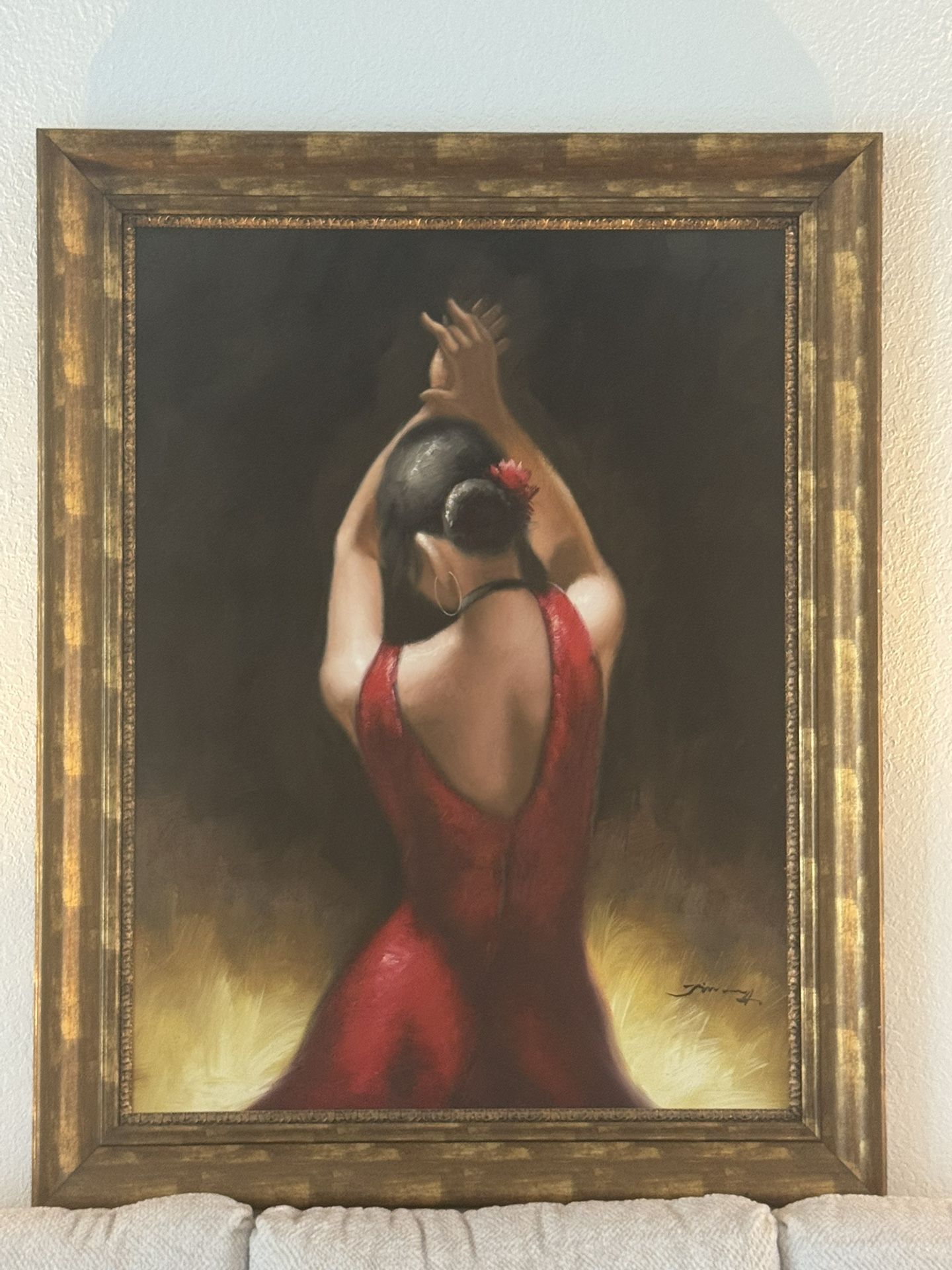 Oleo Flamenco Dancer Original