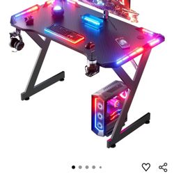Led Light Up Gaming Desk Like Brand New