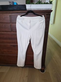 White Slim Fit Dress Pants