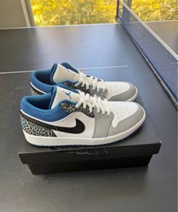Nike Air Jordan 1 Low True Blue Elephant Print