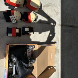 Black Impala Roller skates with Accessories - Size 8
