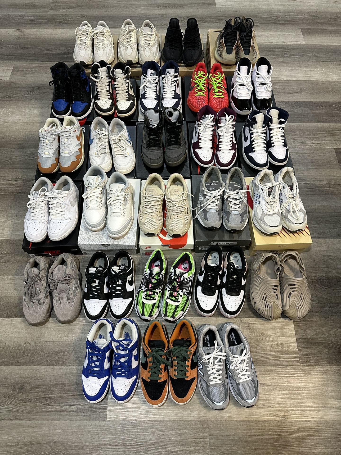 Jordans, Nike, New Balance sizes 9, 9.5, 10