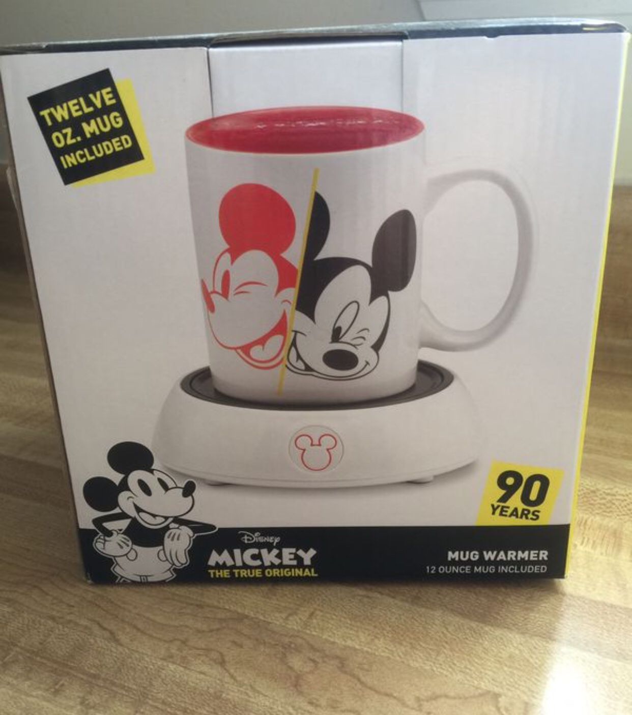 Brand new Mickey Mouse 90th Anniversary Mug & Mug Warmer (pick up only)