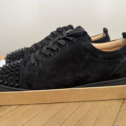 LOUIS JUNIOR SPIKES FLAT VEAU VELOURS 