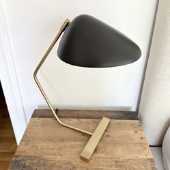 Pair of West Elm Curvilinear Mid-Century Table Lamp (20")
