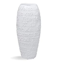 KUTE NEST Welcome Fiberstone Planter, Fiberstone Large Indoor Plant Pots, Planter for Indoor/Outdoor