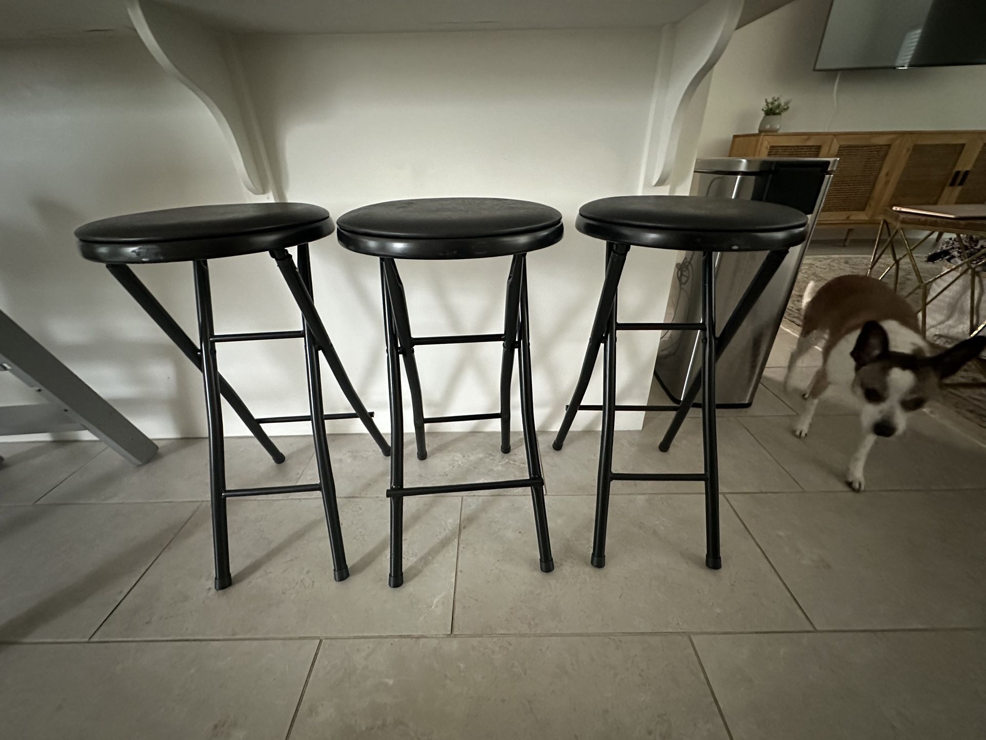 Foldable Counter Stools - set of 3