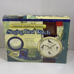 Audubon National Society Singing Bird Watch Collectors Edition NEW SEALED RARE