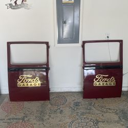Old Metal Ford Truck Doors