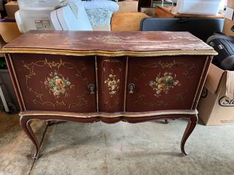 Antique Sideboard Console Table Buffett