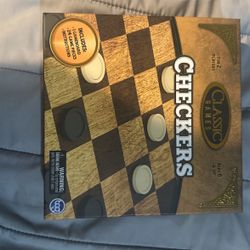 Checkers board & pieces 